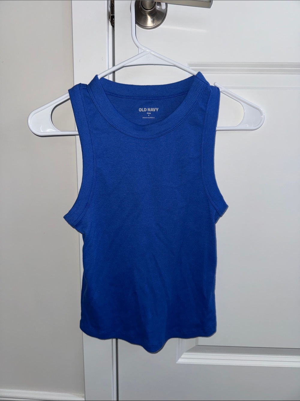 Old Navy Cobalt Blue Ribbed Tank Top
